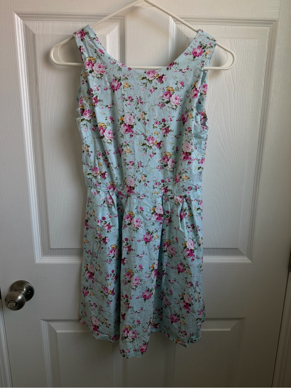 rue21 Light Blue Floral V-Neck Dress